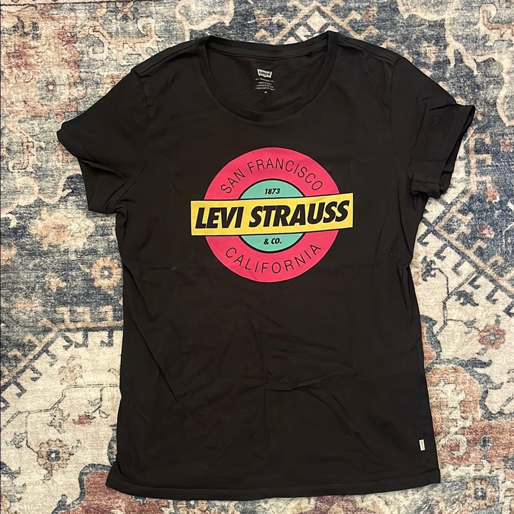 Levi Strauss Black Graphic T-Shirt